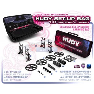 HUDY 108856 1/8 Off-road of Set-up Tools + Carrying Bag 